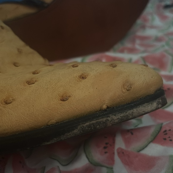 Ostrich (genuine) booties - Picture 7 of 11